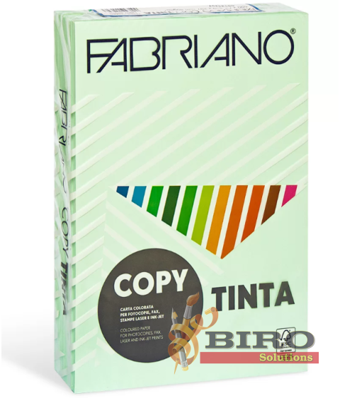 Hîrtie colorată A4 FABRIANO Tinta Verde Chiaro, 80 gr/m2, 500 foi, pastel, verde deschis